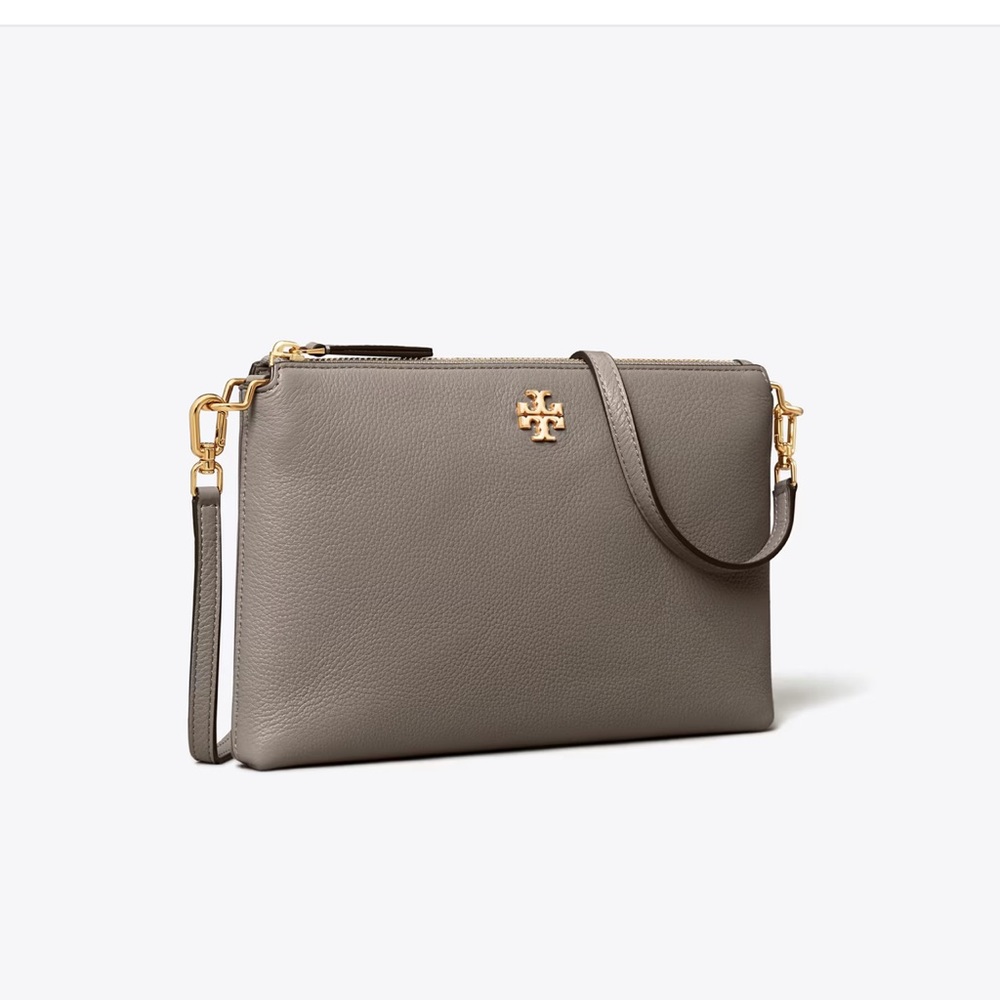 Tory Burch MERCER PEBBLED ZIP CROSSBODY